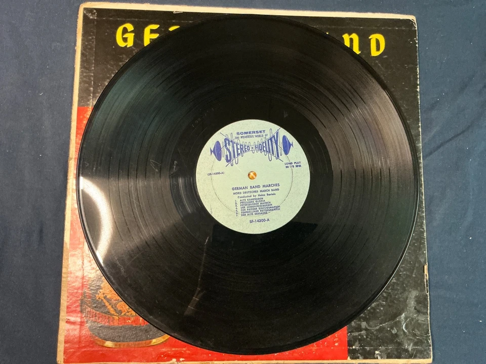 Heinz Bartels German Band Marches Vinyl Record SF-14300 - Image 4 of 4