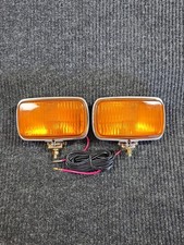 Vtg Nos Pair Halogen Quartz Halogen Fog Lights Lamp Rectangle Chrome Vtg Nos Pair Halogen Quartz Halogen Fog Lights Lamp Rectangle Chrome