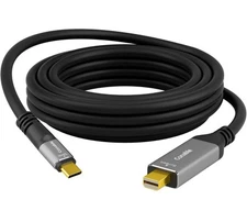 Unidirectional USB C to Mini DisplayPort Cable 25FT 4K60Hz MacBook Surface New