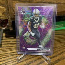 2025 Panini Mosaic - Alvin Kamara #188 Purple Scope Prizm