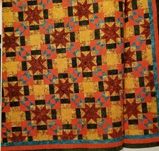 TRADITIONAL WARM GLO AUTUMN FALL COLORS Quilt  - Pattern From a Vintage Magazine