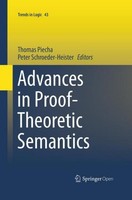 Advances In Proof-Theoretic Semantics Thomas Piecha
