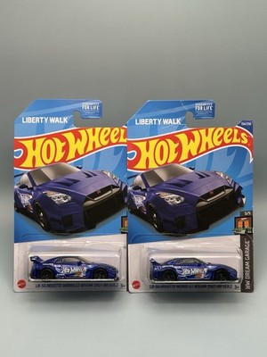 Hot Wheels 2022 GTR R35 LIBERTY WALK 5/5 154/250 BLUE Dream Garage Pair Set Of 2