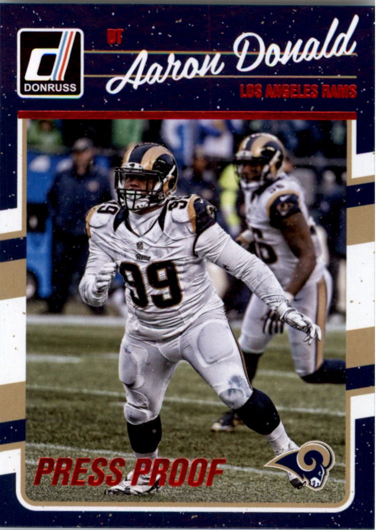 2016 Donruss Press Proofs Red #158 Aaron Donald - FB