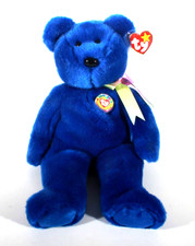 VINTAGE 1999 ORIGINAL TY BEANIE BUDDY 14" CLUBBY THE BEAR PRISTINE RETIRED MINT 