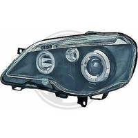 LHD Scheinwerfer Paar Angel Eyes Klar Schwarz FüR VW Polo 05-09