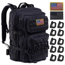 Military Tactical Backpack 45L Large Tactical Backpack for Men, Hiking Rucksa...