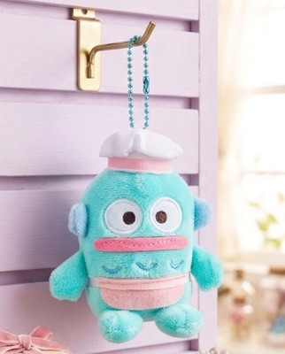 Sanrio Characters Official Plush Doll Chef Hangyodon 8cm Key ring Bag charm