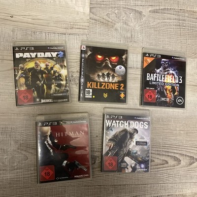 5x PS3 Spiele Bundle   Battlefield 3 LE, Killzone 2, Payday 2, Hitman,Watch Dogs