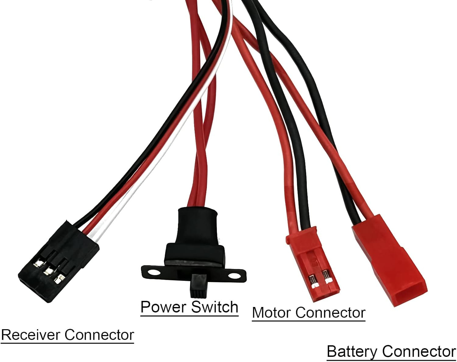 30A ESC Brushed Electronic Speed Controller with Brake for DIY Mini RC Car or Bo
