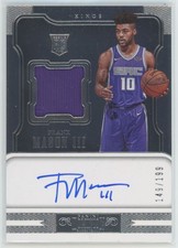 2018-19 Panini Prizm Prizms jersey Blue /199 auto rookie Frank Mason III 