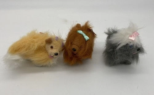 Vintage Mattel Barbie 3 Pet Dogs Mandie Honey Candie Collie  Sheepdog Setter1996