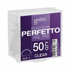 Gelish 50ct Perfetto Nail Tips  Clear Size 3 - 1310203