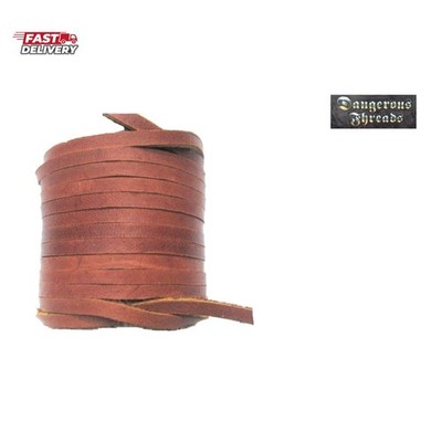 Lace Lacing Leather Topgrain Latigo Medium Saddle Brown 12 Feet 2 Pieces