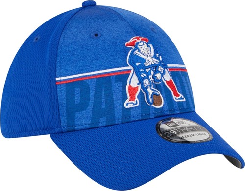 New England Patriots New Era NFL T.Camp Stretch Fit Hat M/L Blue 39Thirty NWT - Picture 3 of 7