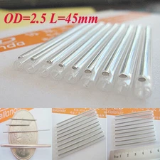1000pcs Dia 2.5mm Fiber Optic Fusion Splice Protection Sleeves Tube 45mm Clear