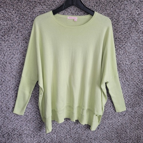 Fresh Produce Pullover Damen XS Small Grün Oversize 3/4 Arm Pulli Damen