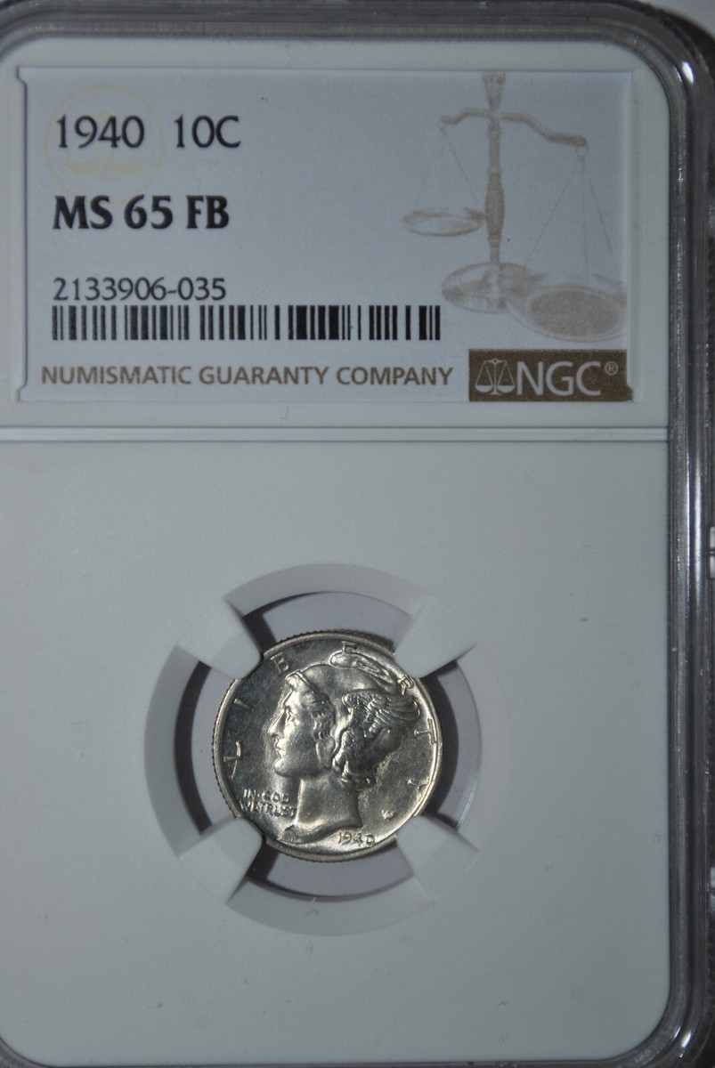 1940 Mercury Dime 10c - NGC MS65 FB | eBay