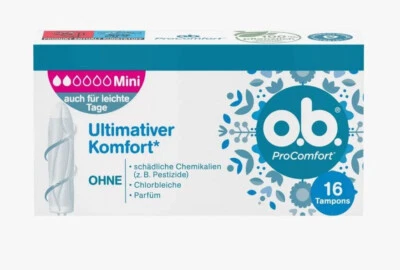 OB o.b. Tampon Pro Comfort Mini 1 x oder 5x 16 Stück Packung,