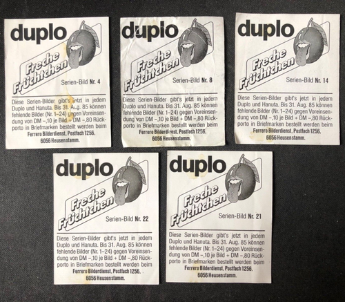 Pegatina / Sticker Duplo - Frutas traviesas - Nº 4, 8, 14, 21, 22 - Imagen 2 de 2