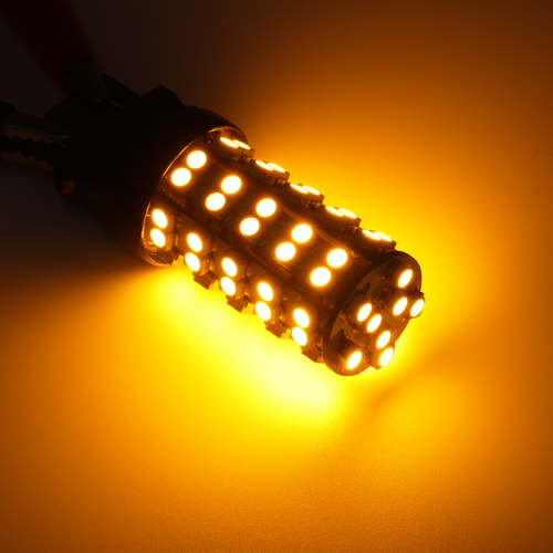 2x 7443 7444 7440 SRCK LED Amber Turn Signal DRL Side Marker Light Bulbs - Picture 4 of 6