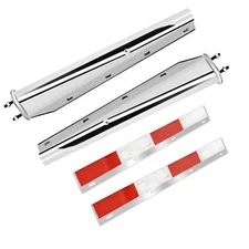 Stainless Steel Straight Spring Loaded Mud Flap Hanger Set 2-1/2" Bolt