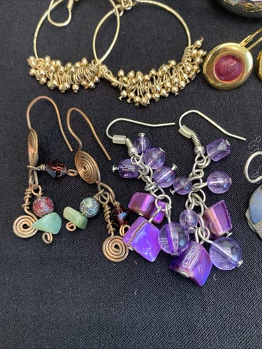 Vintage Ohrringe Konvolut 20 Paar gemischt Boho Damen Schmuck E343 - Bild 7 von 11