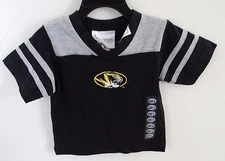 TWO FEET AHEAD black w gray short sleeve Missouri Tigers logo T-shirt,2T,3T,4T