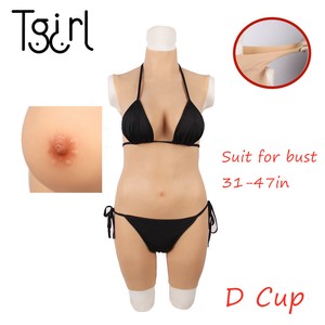 Silikon Brust Prothesen D Cup Ganzkorperhose Crossdress Transgender Drag Queen Ebay