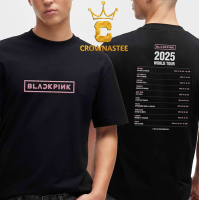 Blackpink 2025 World Tour Dates Logo Unisex T-Shirt, Gift For Fans | eBay