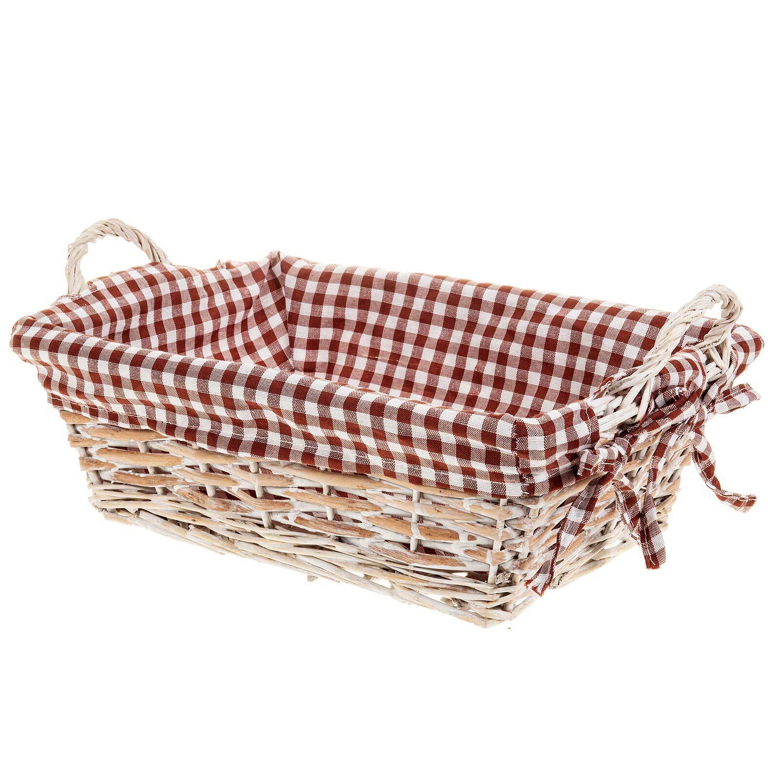 Brotkorb Brotkörbchen Brötchenkorb Frühstückskorb Korb m. Textileinlage Körbchen