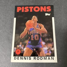 1993 Topps Archives Basketball Dennis Rodman Detroit Pistons Card #86