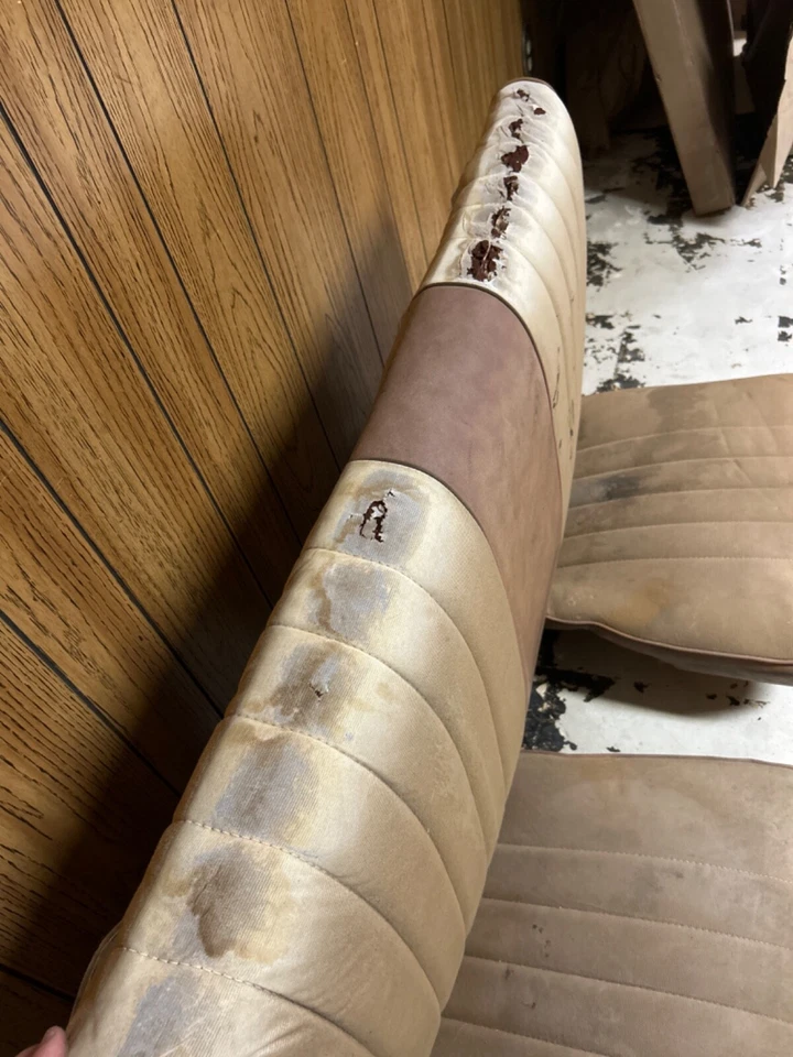 Chevy Camaro 1970-1981 original marrón asiento trasero asiento completo con espuma y tela Foto 4 de 4