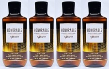4 Bath Body Works HONORABLE FOR MEN 3-in-1 Hair Face Body Wash Shower Gel 10 oz
