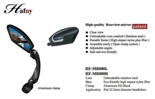 Hafny HF-MR080 Fully Adjustable Magic Bicycle Rear View Mirror - Right