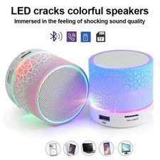 A9 Mini Portable Speaker,BluetoothWireless,Car,Audio Dazzling,Crack,LEDlightsubw