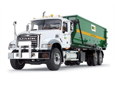 Mack Granite w/ Roll-Off Container (WM) 1:34 Scale Model - First Gear 10-4050D