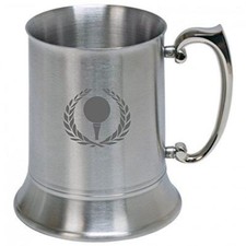 Image of Personalised Engraved Golf Stainless Steel Tankard st11