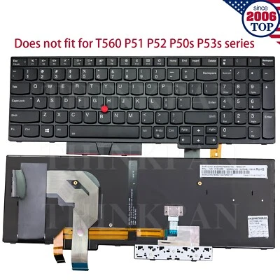 New US Keyboard Backlit for Lenovo ThinkPad P51S P52S T570 T580 01HX248 01ER541