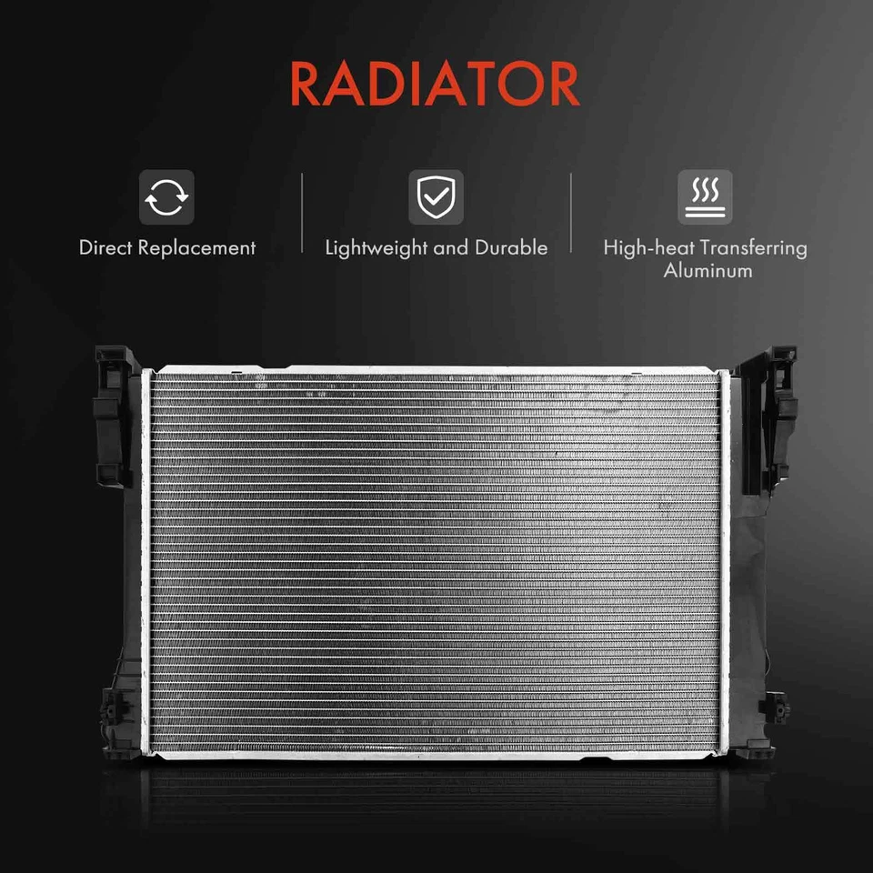 Radiador nuevo para Mercedes-Benz C250 2012-2015 L4 1,8 L SLK350 2012-2016 V6 3,5 L Foto 2 de 4