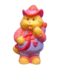 Hallmark MERRY MINIATURES Valentines Vintage CAMERON CAT CUPID 1997 Figurine