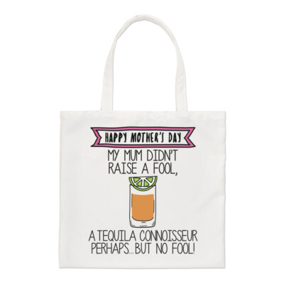 Happy Mother's Day Tequila Kenner Regular Beuteltasche Tasche Mama betrunken lustig Shopper