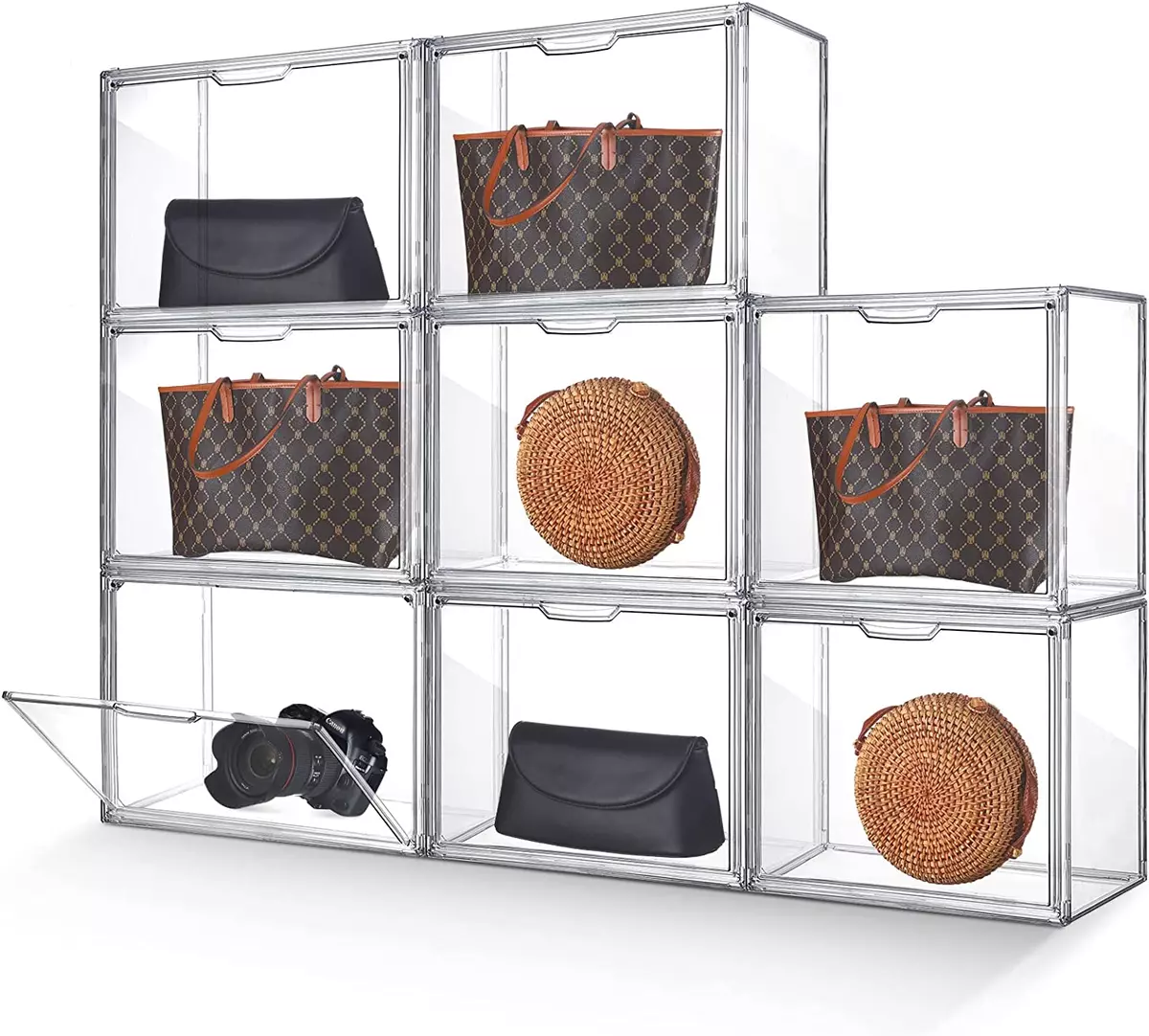 Hanging Handbag Organizer,6 Pockets Shelf Bag Storage Holder  Wardrobe&Closets - Walmart.com