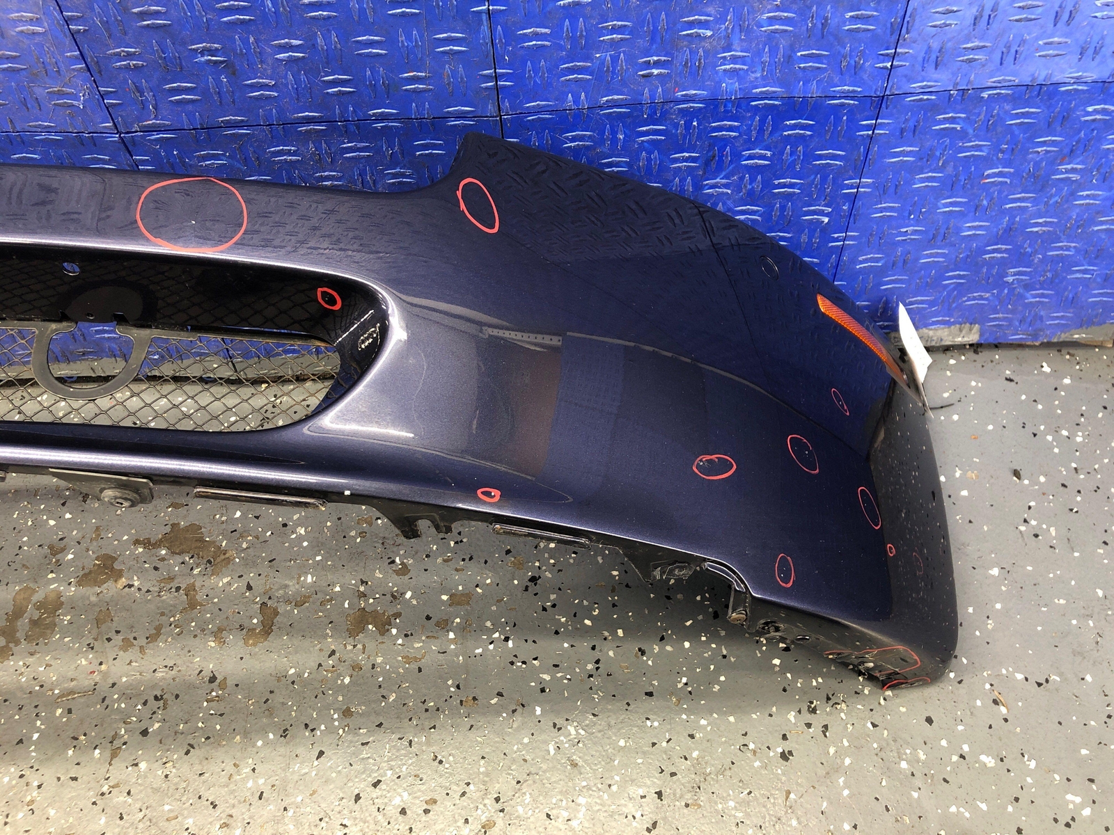 2006-2018 ASTON MARTIN VANTAGE V8 FRONT BUMPER COVER ASSEMBLY BLUE SAPPHIRE OEM