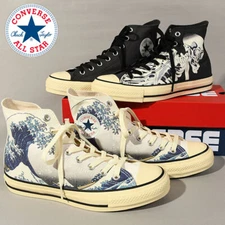 CONVERSE ALL STAR R Ukiyoe Print Hokusai HI 1SD718 (Skull), 1SD719 (Wave) 2023