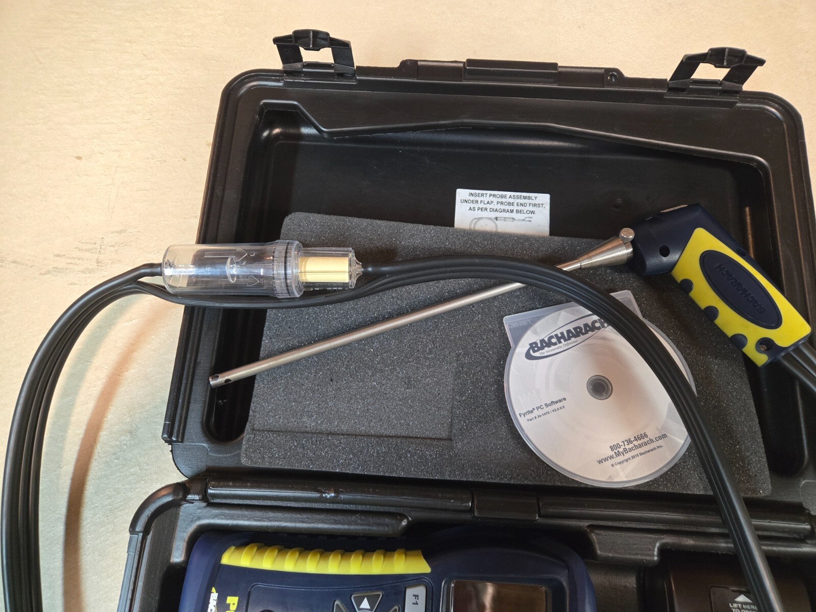 Bacharach PCA 3 265 Portable Combustion Analyzer Kit NEEDS FACTORY RECALIBRATION