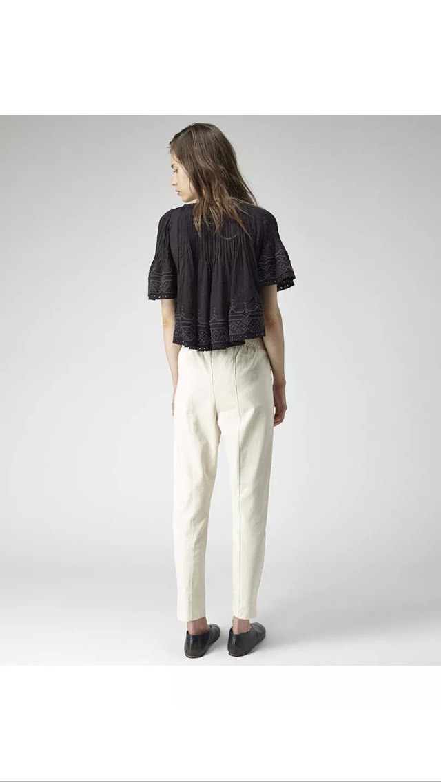 ISABEL MARANT Alexia Embroidered Blouse/Top Size FR38 Black SUPER RARE! image 10