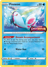 1x Tarjeta Pokémon Promo Finneon SWSH240 Lost Origin Black Star