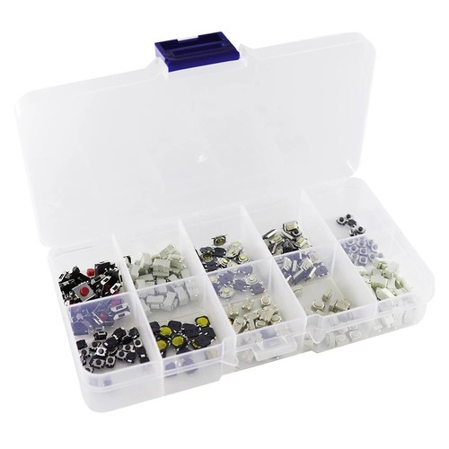 100pcs Micro Momentary Tact Switch Kit Tactile Push Button Switch 10 Types - Picture 2 of 6