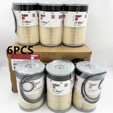 6x Fs19764 Fleetguard Fuel Filter With Water Separator Cummins Free Shipping